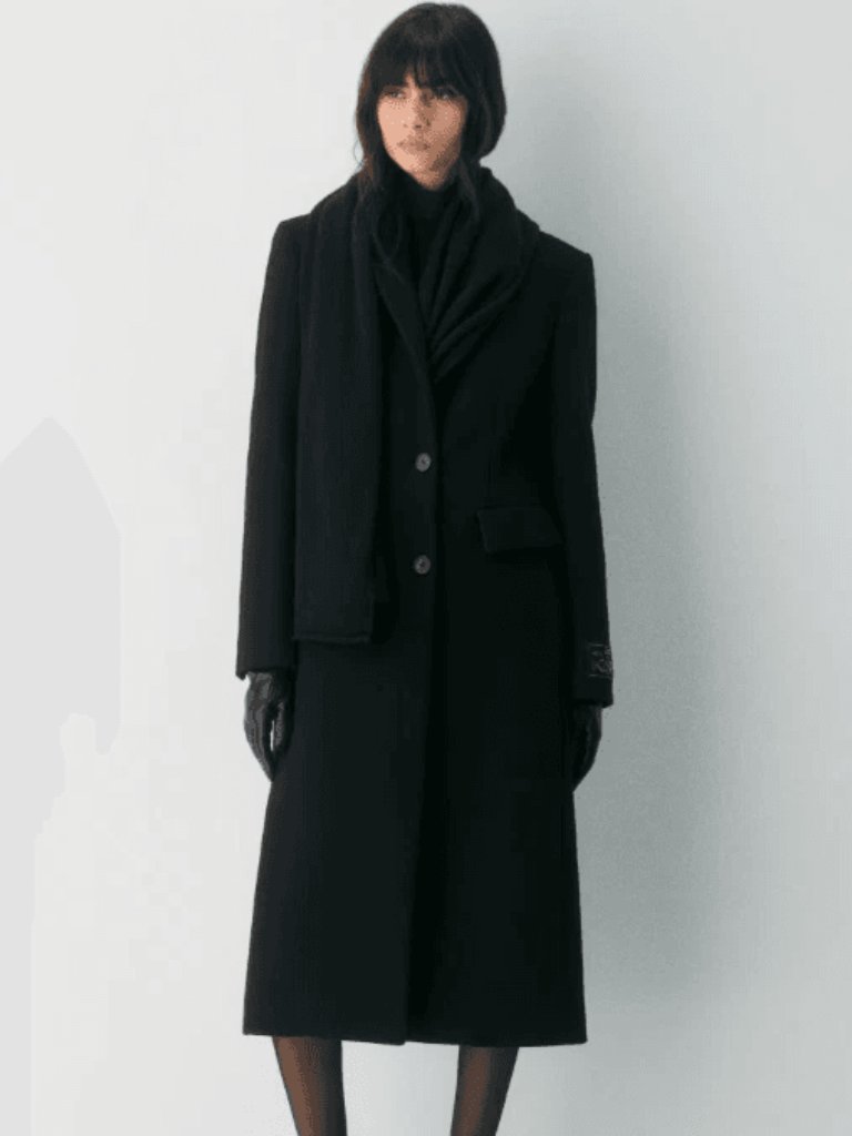 Aritzia The Evening Coat Women’s Luxe Wool Cashmere Single-Breasted Coat S/P